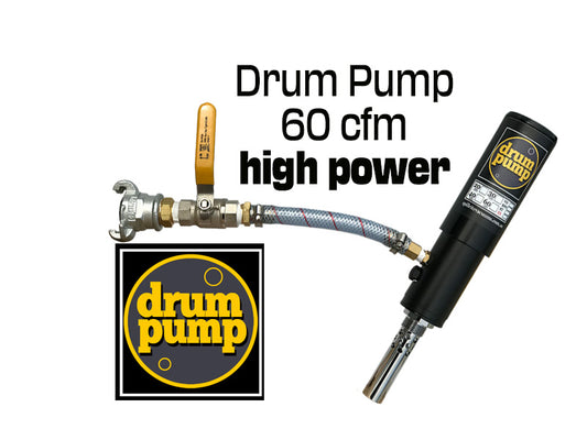 Air operated Drum Pump 60 Cfm High Power - Sludge, heavy fluids