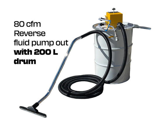 Drum Lid Vacuum 80cfm Wet RPO with drum