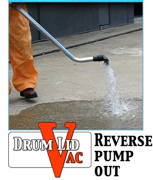 200 Litre Drum Lid Vacuum-Wet/Dry/Reverse - 180 cfm - ATEX- Reverse Pump Out