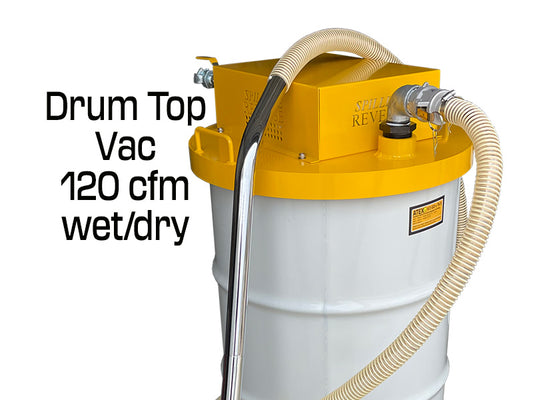 Drum Top Vac - 120 cfm alloy - vacuum only