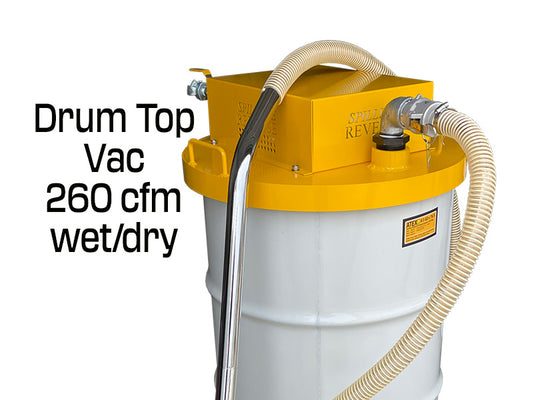 Drum Top Vac - 260 cfm alloy - vacuum only