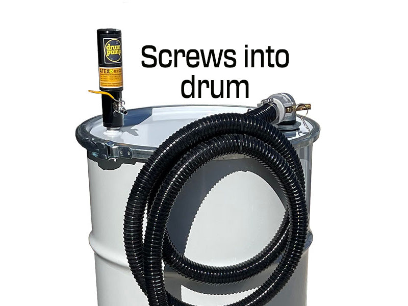 Air operated Drum pump 40 cfm vac only-spills,heavy fluid