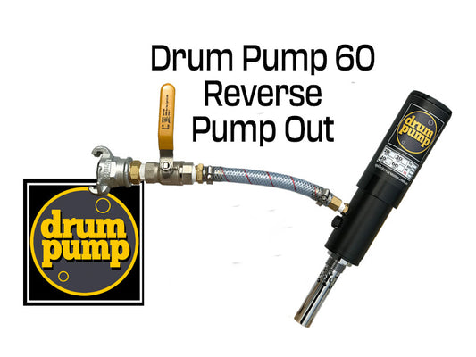 Air operated Drum Pump 60 Cfm High Power-Reverse Pump Out