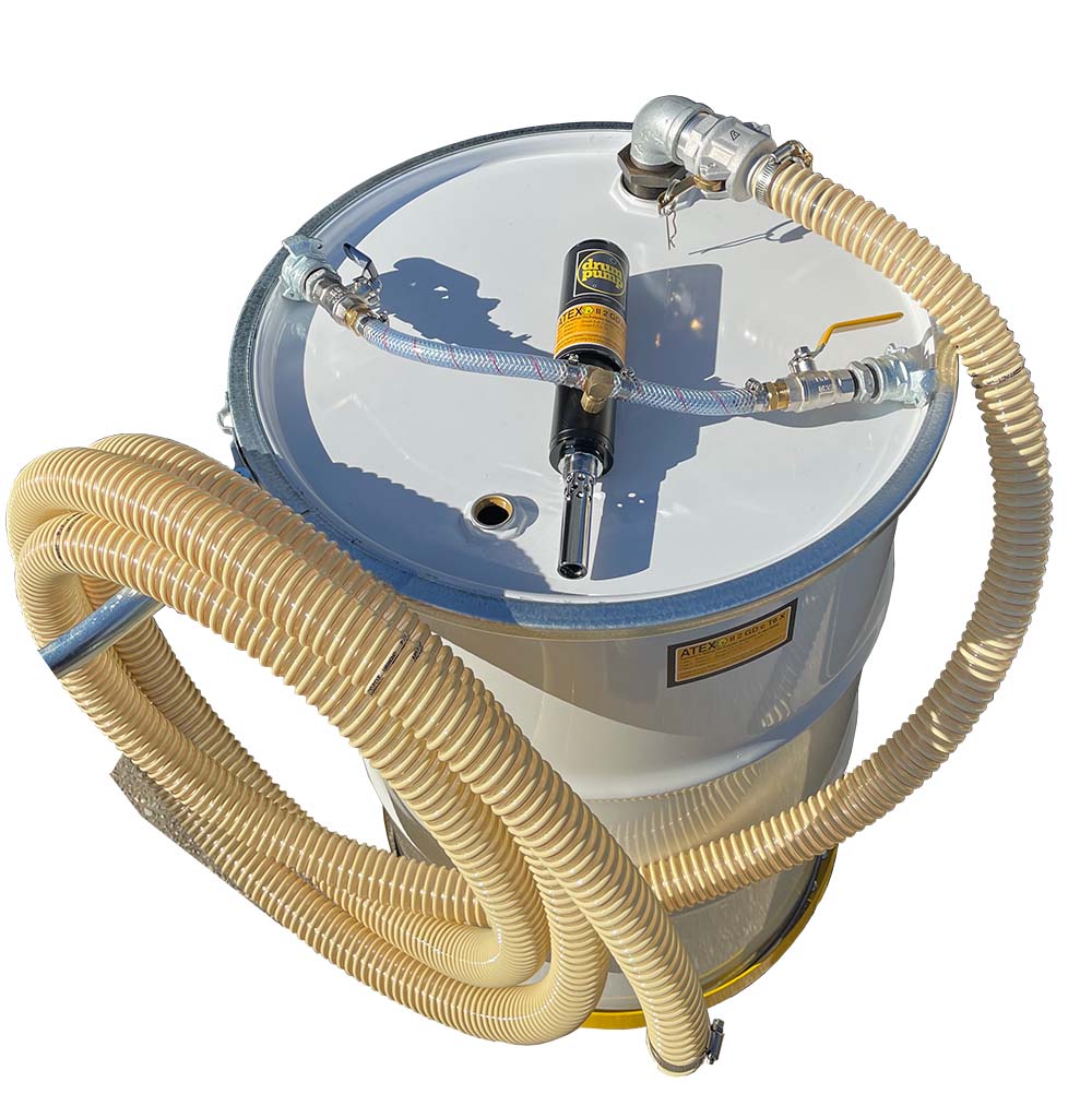 Air operated Drum Pump 60 Cfm High Power-Reverse Pump Out