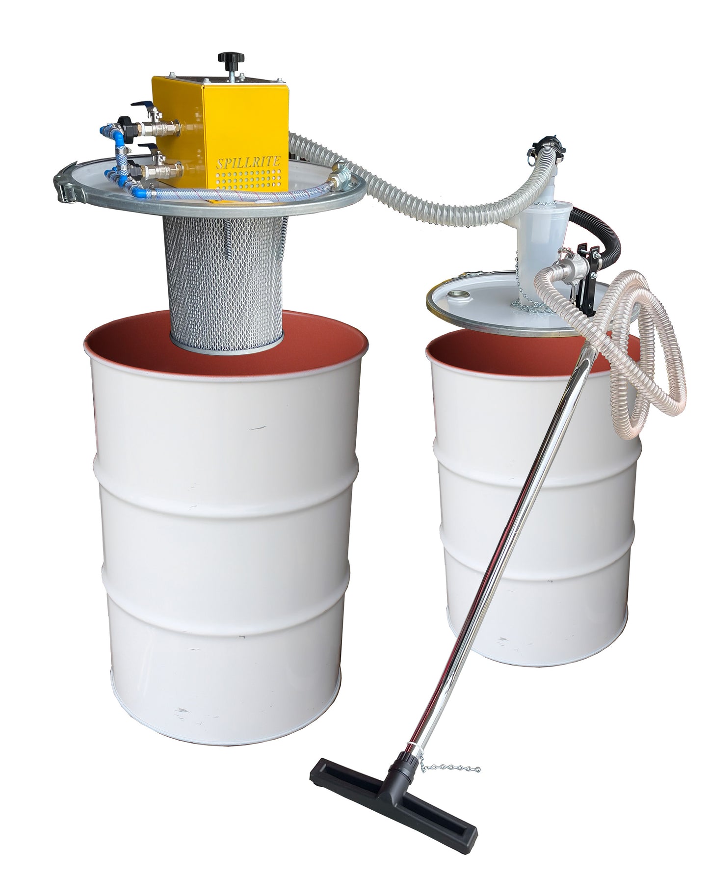 Drum Lid Vacuum 180cfm Wet/Dry RPO & Cyclone-No Drums Lids only