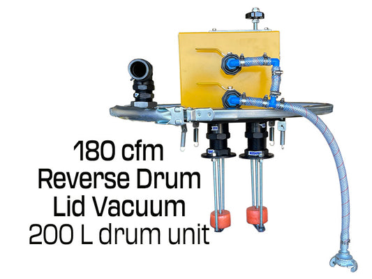 Drum Lid Vacuum 180cfm Wet RPO NO drum