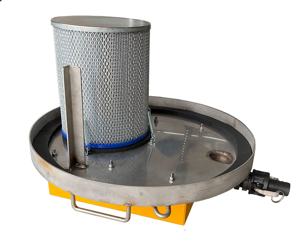 Drum Top Vac - 120 cfm stainless steel - vacuum only