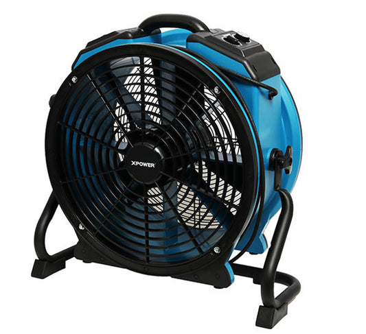 XPOWER 225 Watt Turbo-Pro Axial Air Mover with Sealed Motor