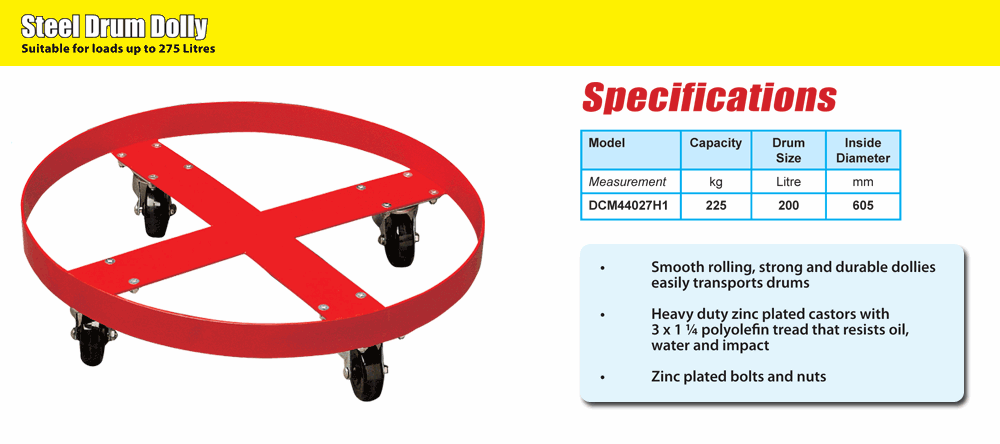 Drum Dolly 205/60