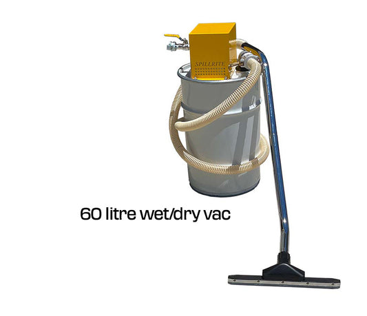 60 Litre Drum Lid Vacuum with drum - 60-120 cfm - Vacuum only