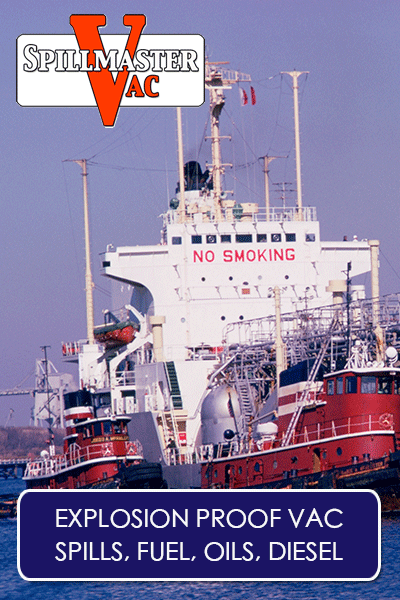 Reverse fluid pump out 60 Litre tank Spillmaster 60 cfm