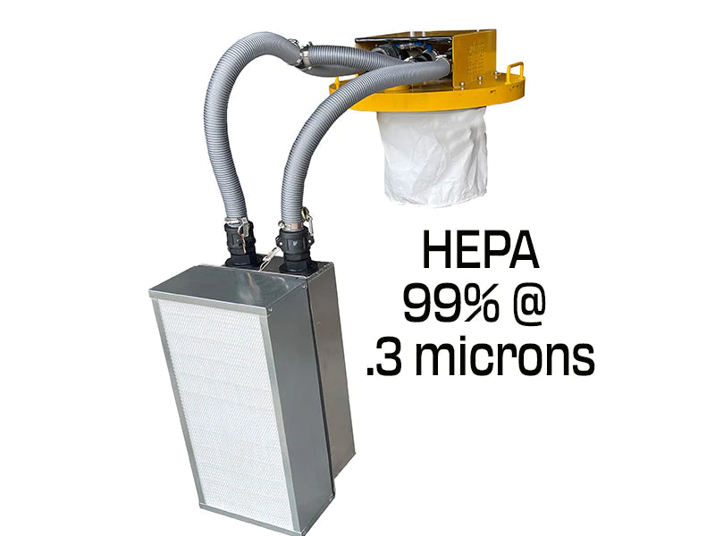 Air vac 180 cfm wet dry Explosion Proof HEPA filter - ATEX certified