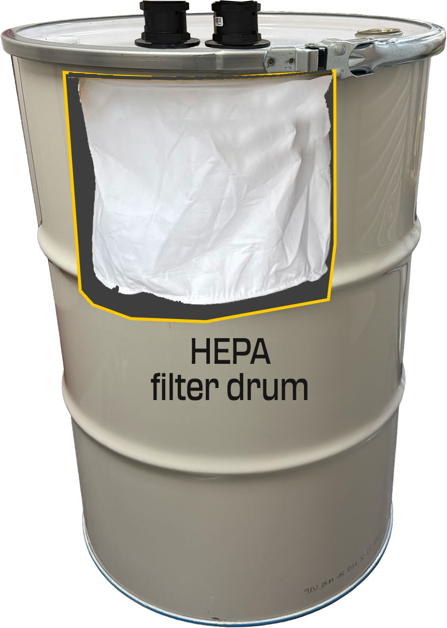 HEPA filter drum