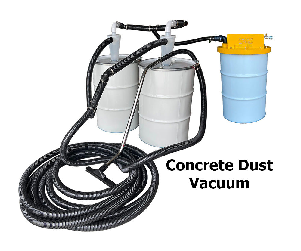 Concrete Dust Vacuum RDTV260 Combo with Twin Cyclone Reverse Filter Cl ...